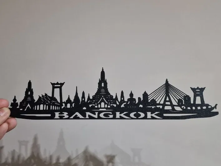Skyline Bangkok  Silueta Bangkok
