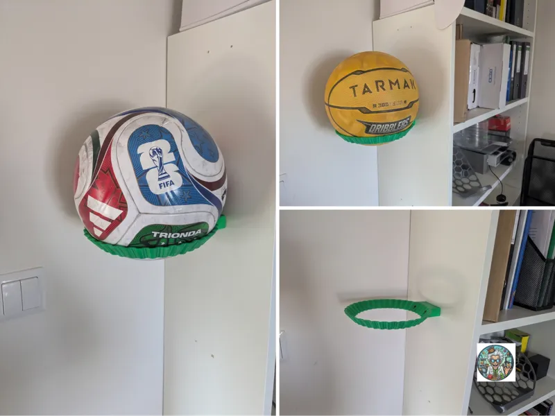 Wall-Mounted Ball Holder
