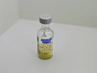 Salt Shaker bottle cap (Absolut Vodka 5cl) - Free 3D Print Model ...