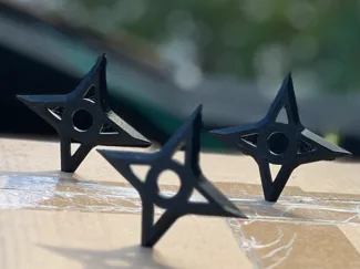 Minimalist Throwing Stars (<1 Hour Print for 3!)