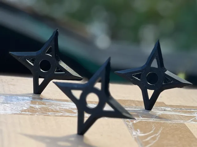 Minimalist Throwing Stars (<1 Hour Print for 3!)