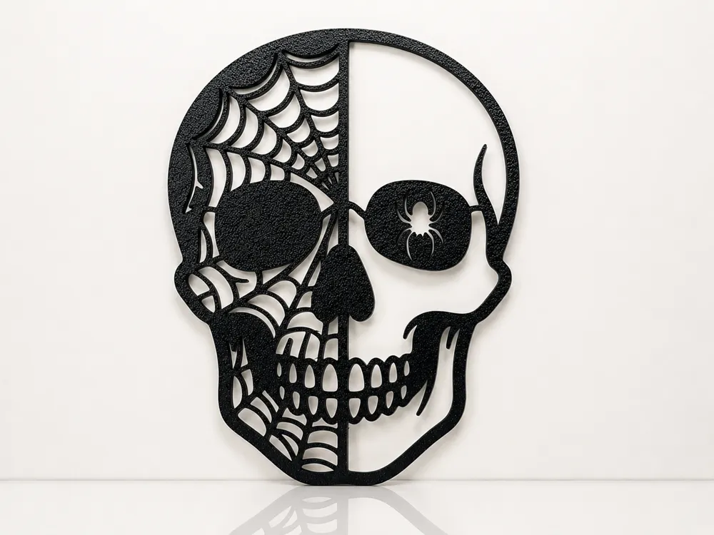 Adorno temático: Halloween Skull Wall Art – 2 Spooky Designs. Referencia del modelo original.