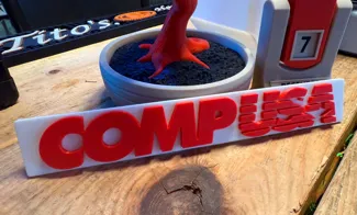 CompUSA Logo Wall Art