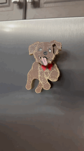 Wiggle Dog Magnet