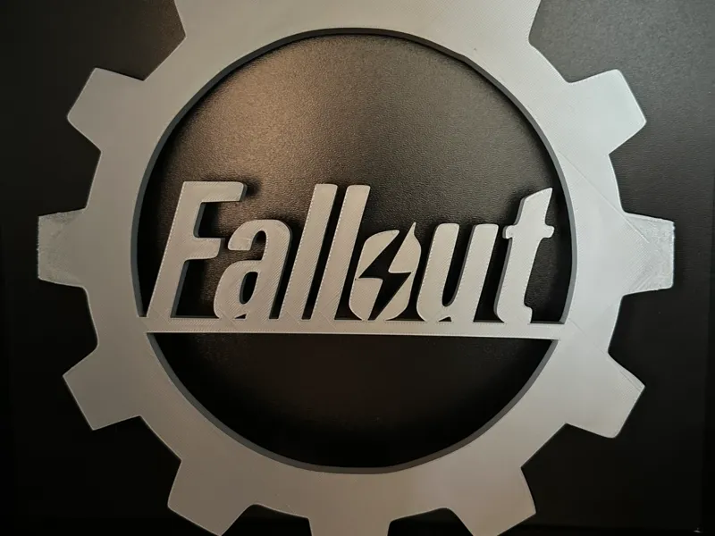 Fallout Gear Logo Sign | Gaming Decor