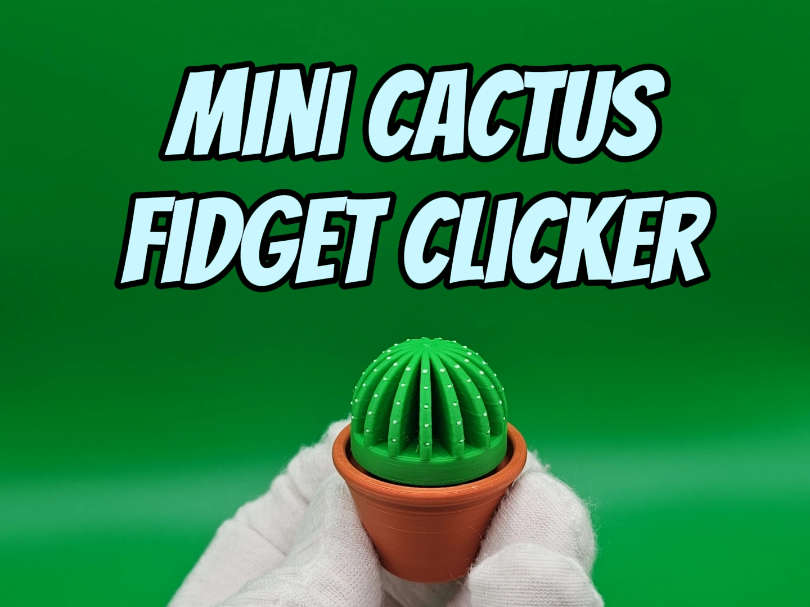 Mini Cactus Fidget Clicker Desk Toy