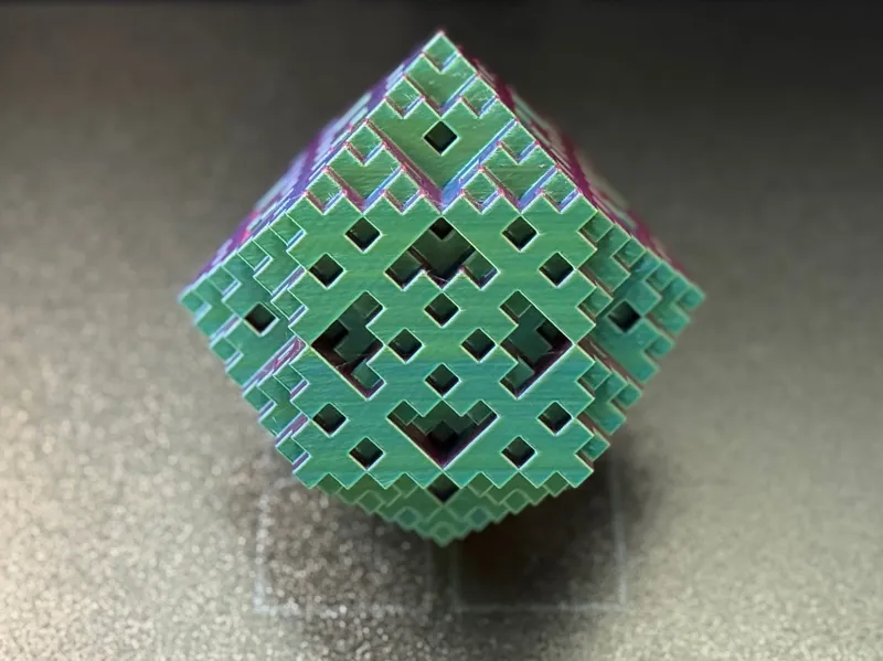 Recursive Cube Cross Fractal | Level 3