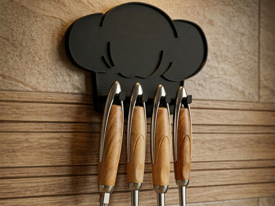 Chef Hat Kitchen Utensil Holder / Hanger