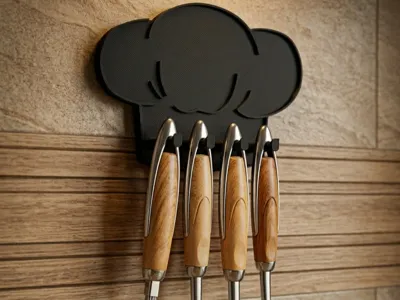 Chef Hat Kitchen Utensil Holder / Hanger