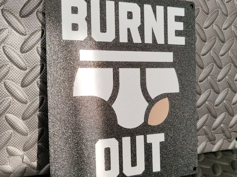 sign burn out