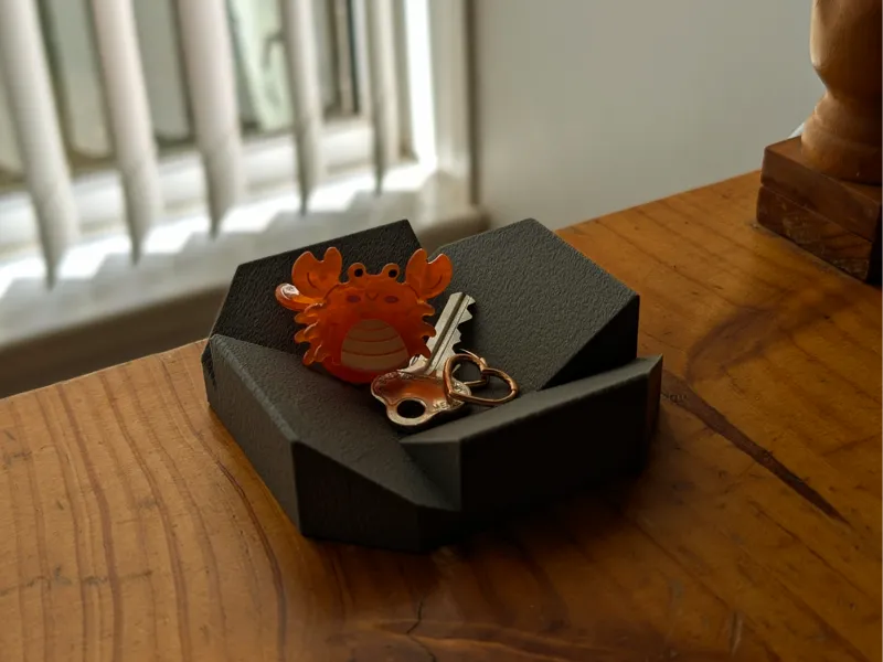 Brutalist Key Tray Catch-All Organizer