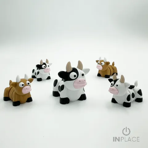 Cute Cow Articulated - Free 3D Print Model - MakerWorld