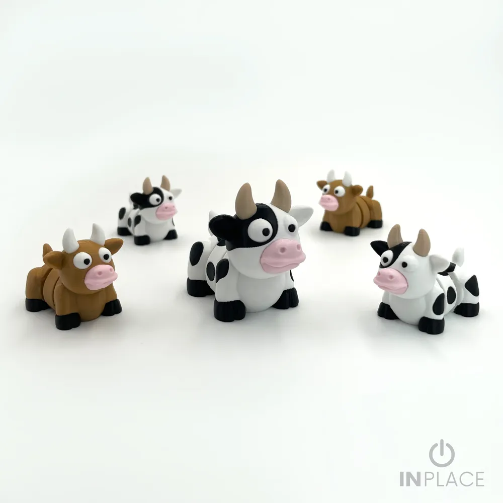 Cute Cow Articulated - Free 3D Print Model - MakerWorld