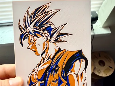 Goku Mastered Ultra instinct Dragon ball Hueforge