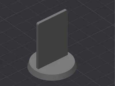 32mm minifigure base upright for stickers
