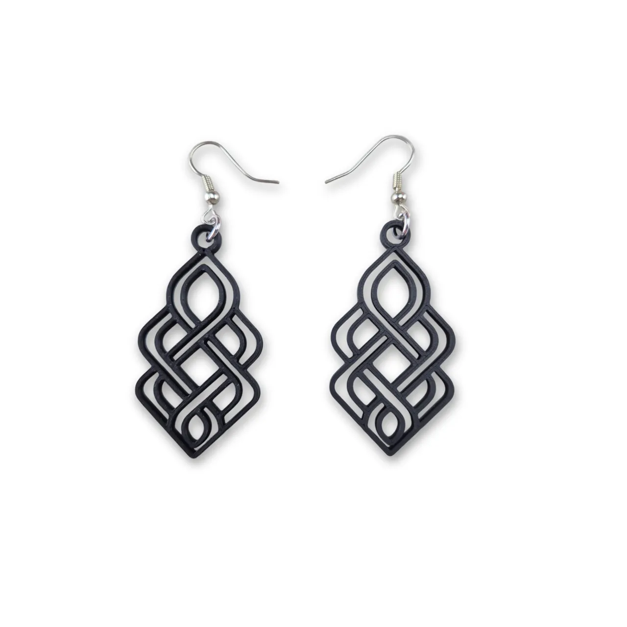 Celtic Knot Earrings – Geometric Jewelry view 2
