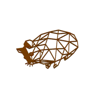 Décor mural line art hamster — photo 3