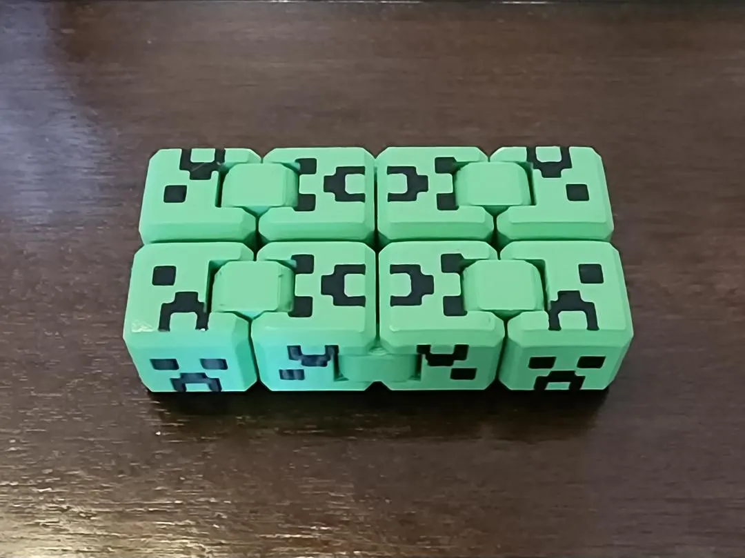 Minecraft Creeper Fidget Cube view 3