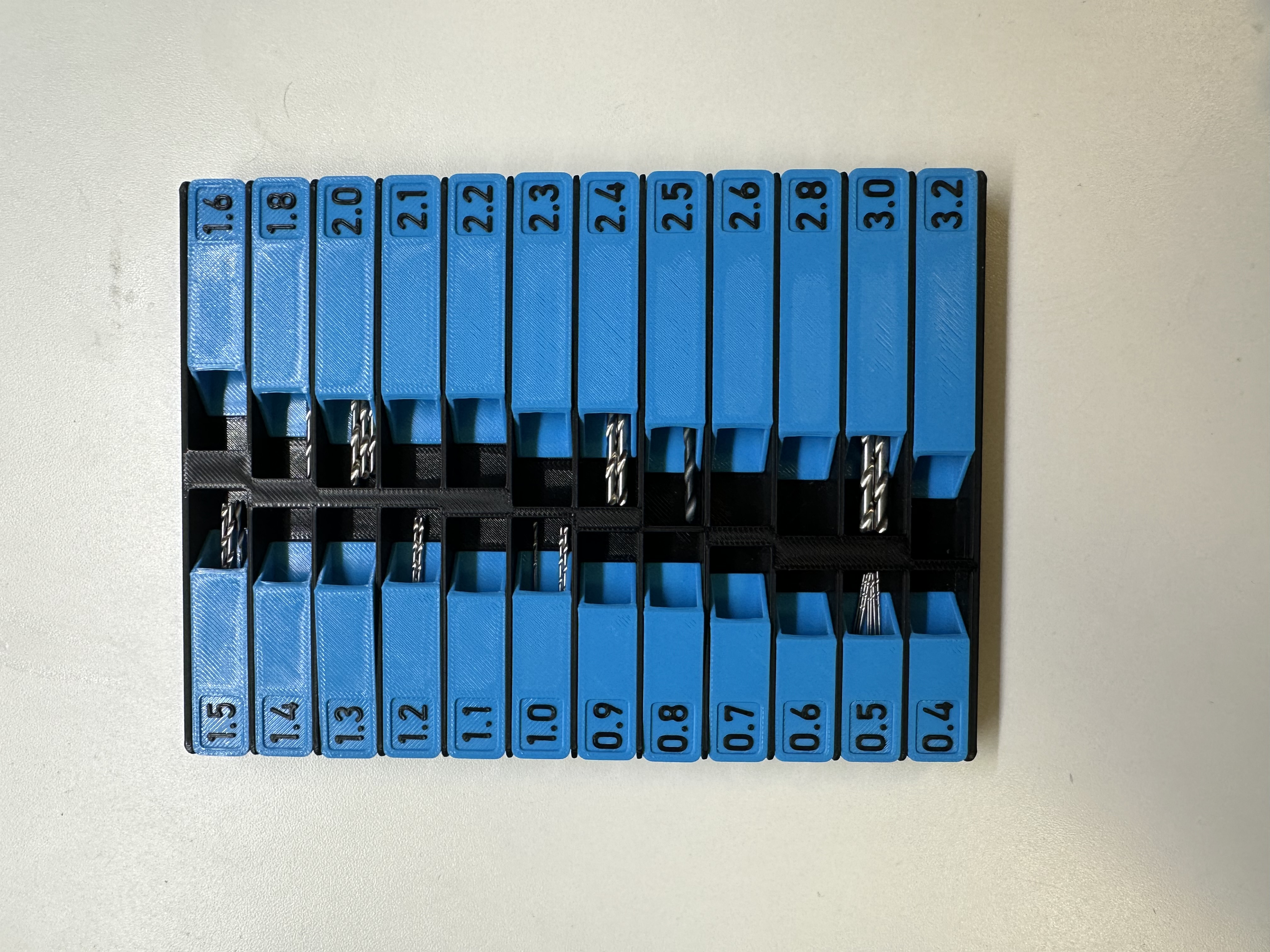 Miniatura 5 do modelo 3D Drill Bit Organizer|Micro|钻头收纳盒|钻头整理盒|钻头盒|便携钻头盒|