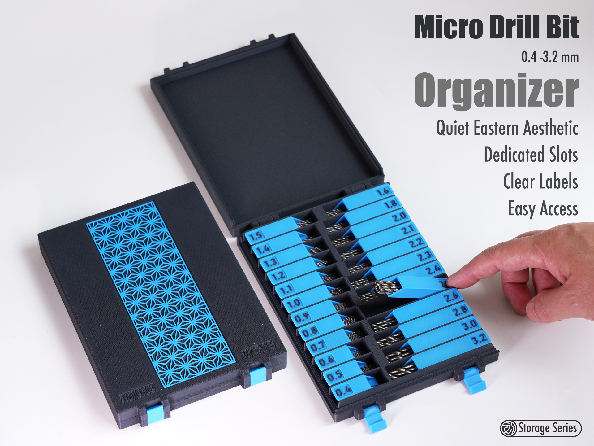Drill Bit Organizer|Micro|钻头收纳盒|钻头整理盒|钻头盒|便携钻头盒|