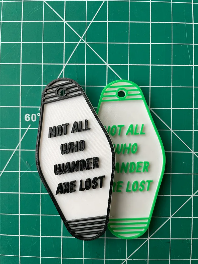 Vintage Keychain - Not All Who Wander Are Lost 