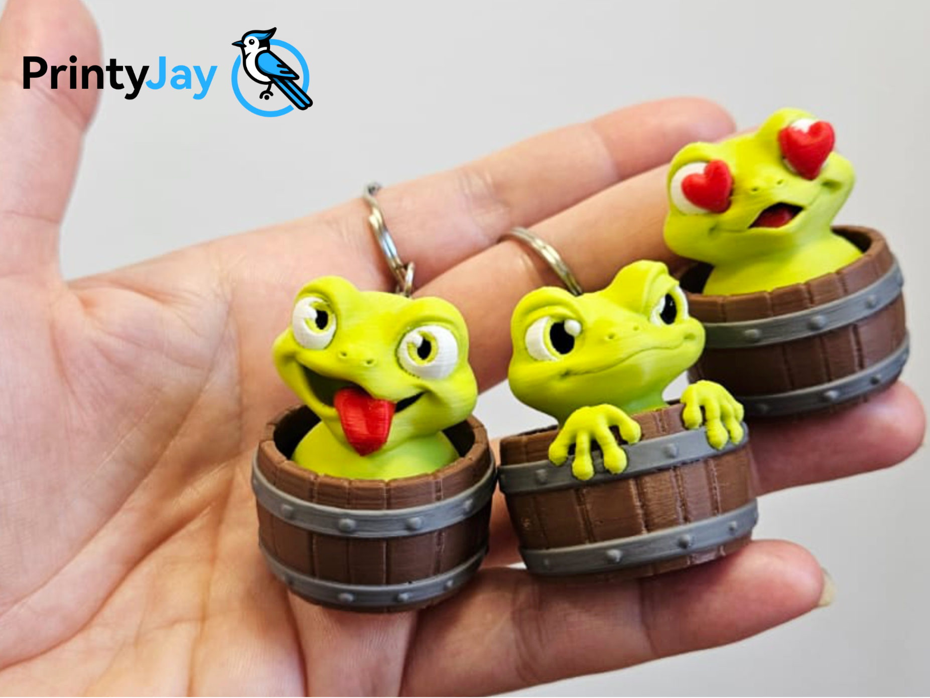 Crazy Barrel Frogs - Keychain Clicker - 1