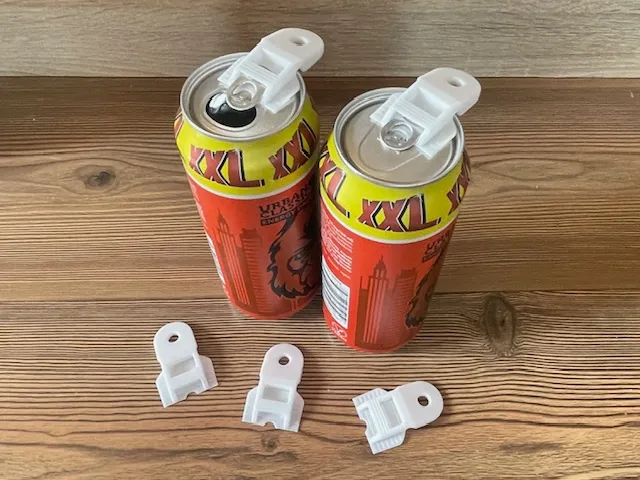 Can Lid Opener & Lid Saver Cap & Keychain  Remixed by Heiko_Hoffmann2000 MakerWorld: Download Free 3D Models - 3D model önizlemesi