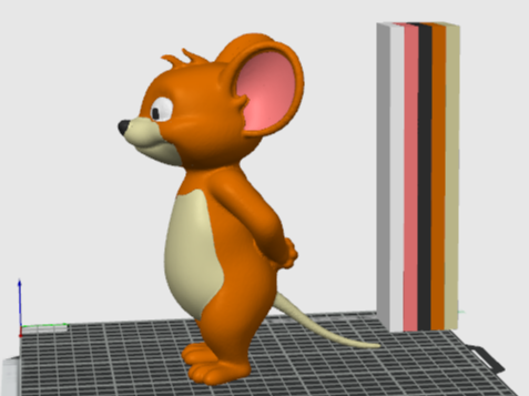 Miniatura 1 do modelo 3D 背手杰瑞Jerry（猫和老鼠） 分件版 无需涂色 无需AMS