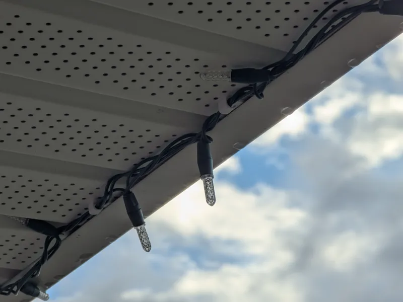 Christmas lights soffit panel clips