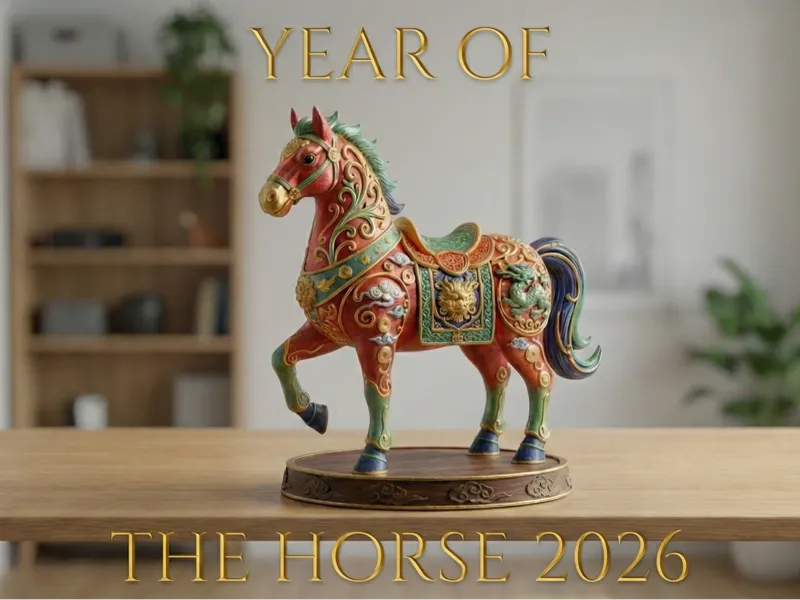 Chinese Year of the Horse 2026 Statue