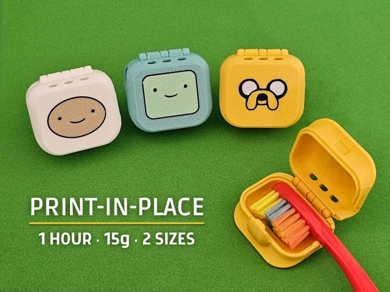 Adventure Cases – Print-in-Place Toothbrush Cases