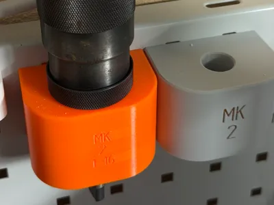 MK2 Morse Drill Chuck Holder for Skadis or Garant