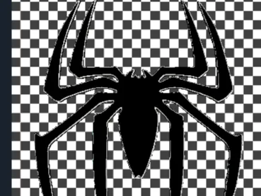 Hueforge Spiderman Logo Decal Black White, 2,2mm