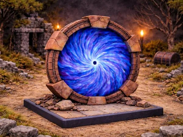 Portail magique — décor de jeu de rôle