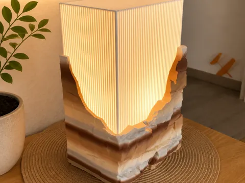 Accesorio de iluminación decorativa: Lampe Felsen Berge Moderne Japondi Leuchte — referencia de MakerWorld