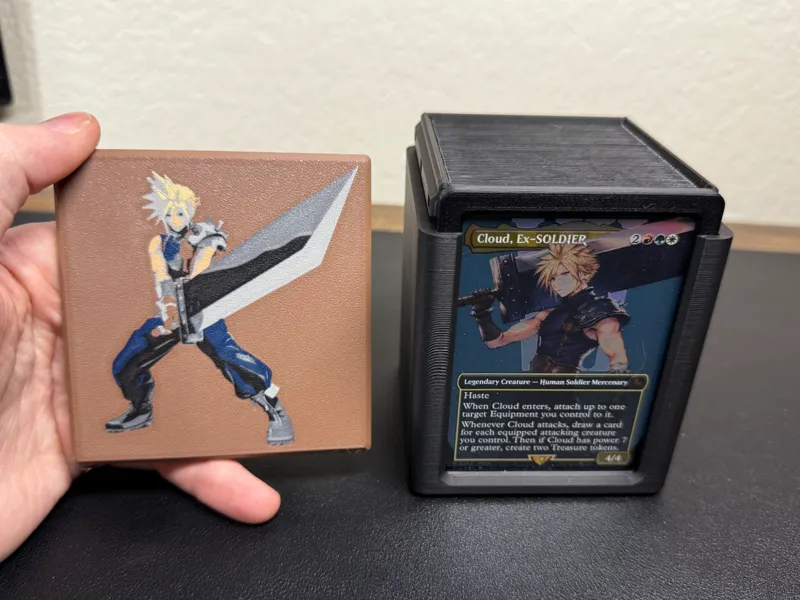 Commander Case Lid - Cloud Strife