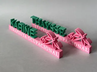 Letreiro Personalizado com Nome, Profissão e Logo
