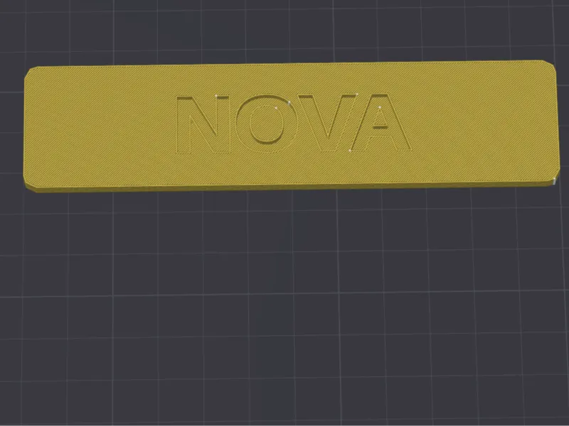 NOVA Namensschild