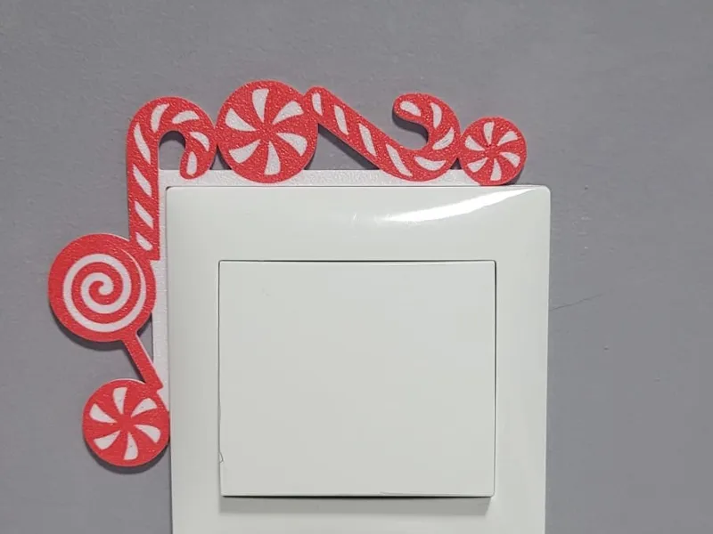Christmas  Wall Switch Candy Left