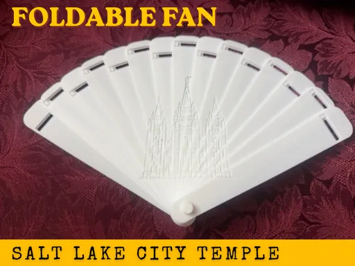 Salt Lake Temple - Folding Fan