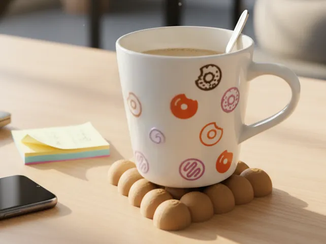 Modern Coaster in Bubble Style