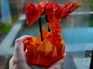 crystal dragon stand