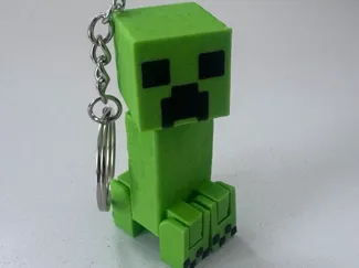 Minecraft creeper articulated keychain