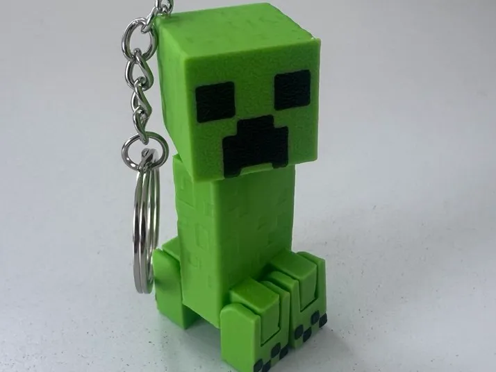 Minecraft creeper articulated keychain