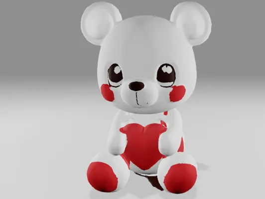 Ours en peluche décoratif — Saint-Valentin