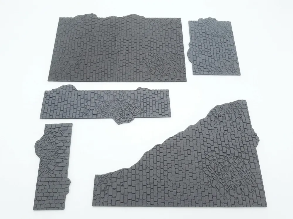 Modelo para impresión 3D: 11th edition templates - destroyed bricks. Referencia del modelo original.