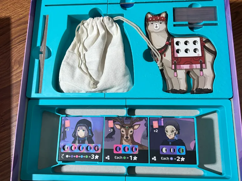 12 Rivers Board Game insert for Sleeved Cards