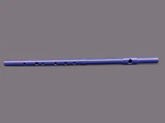 Hybrid Bansuri Inspired Keyless Transverse Flute