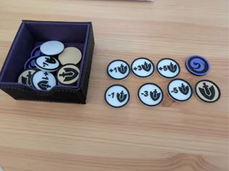 Riftbound Tokens - Buff, Stun and +/- Might