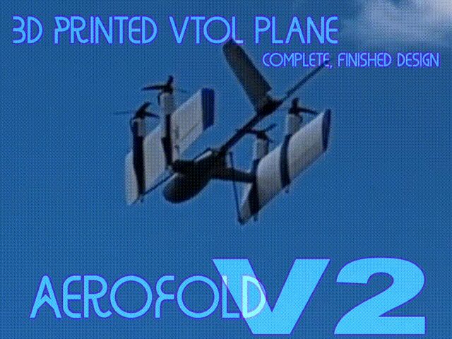 AeroFold V2: Folding VTOL 1.6m Plane